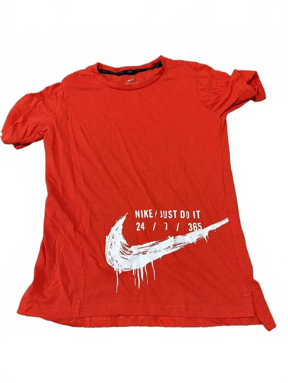 Nike Boys Dri-Fit Red Actve T-Shirt Large